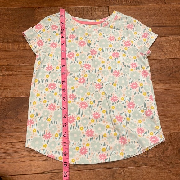 Cat & Jack Girls Short-Sleeve Flowered T-Shirt - Size M (8) - Picture 8 of 16